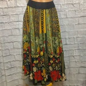 Anthropologie Viola Guest Suite Floral Skirt